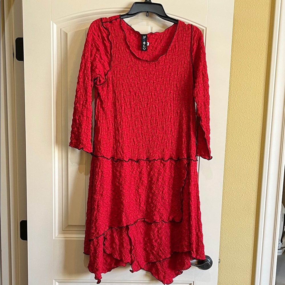 Nobl U Asymmetrical Red Dress